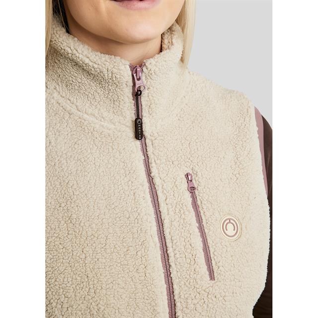 Bodywarmer Montar MOEbba Teddy Middenroze