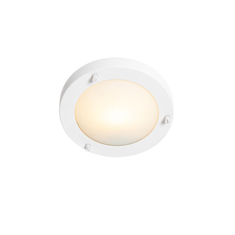Moderne plafonnière wit 18 cm IP44 - Yuma