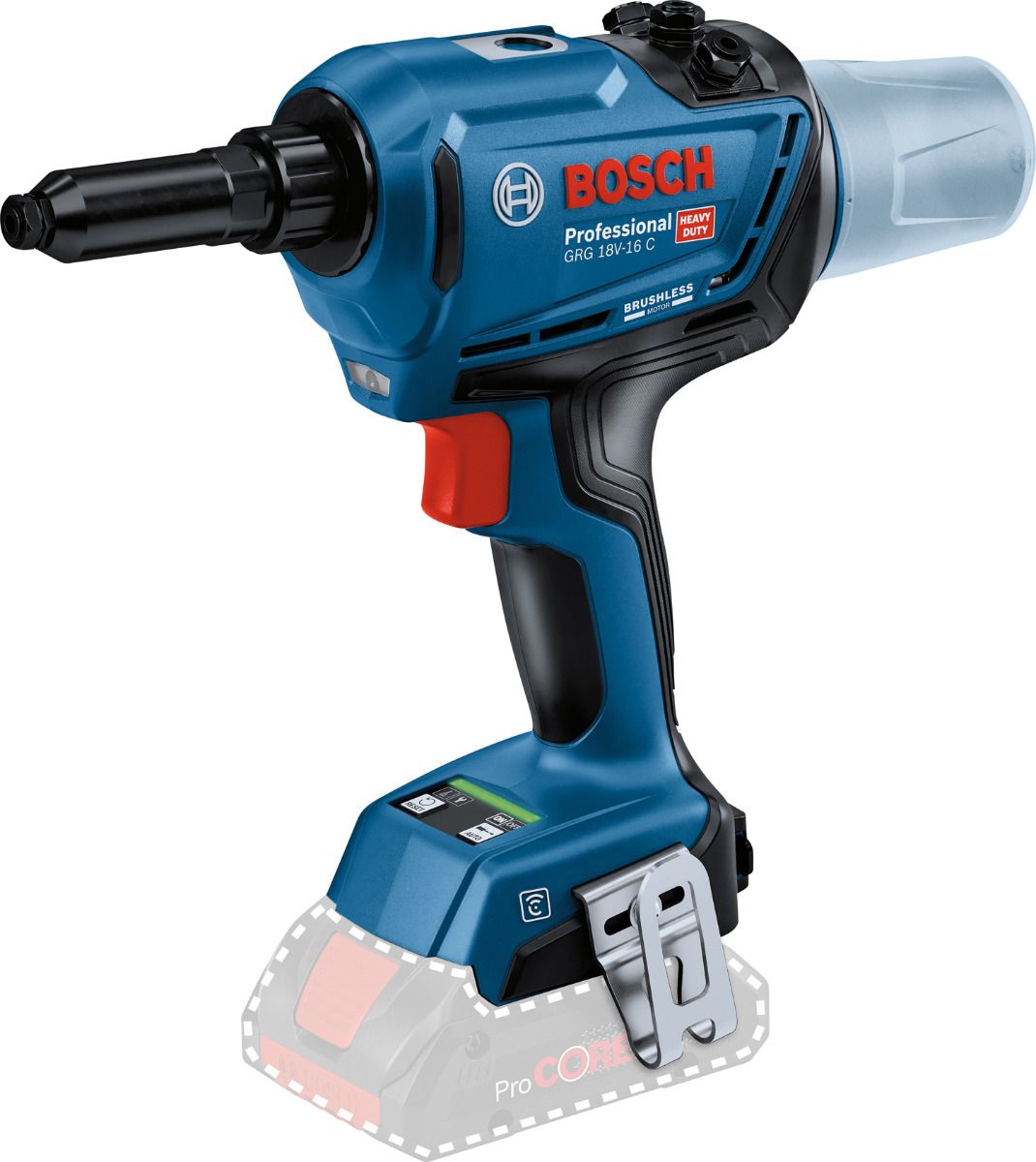 Bosch Professional GRG 18V-16 C Accu popnageltang 18V 4.0Ah in L-Boxx - 06019K5001