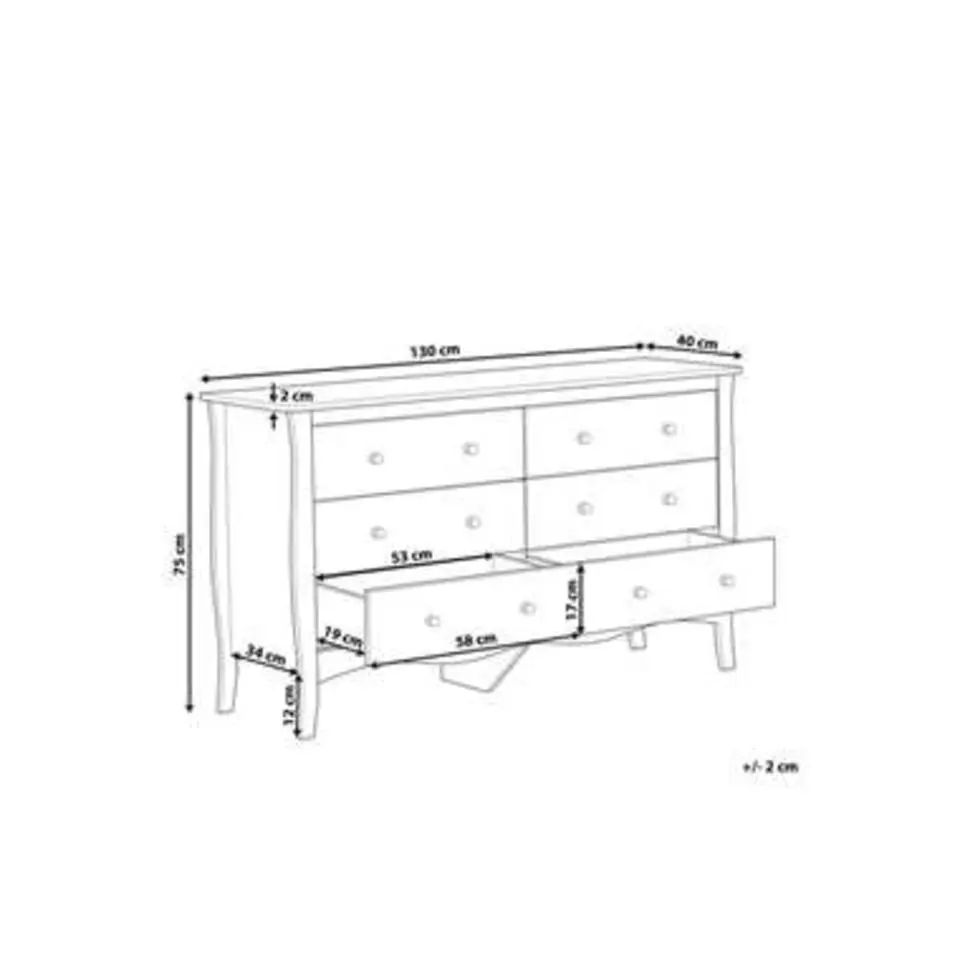WINCHESTER - Commode - Zwart - MDF