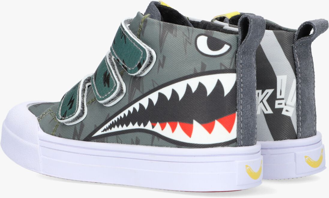 GO BANANAS grijze go bananas hoge sneaker sharky