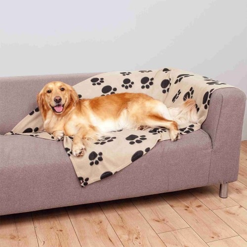 Manta Trixie Barney bege estampada para cães