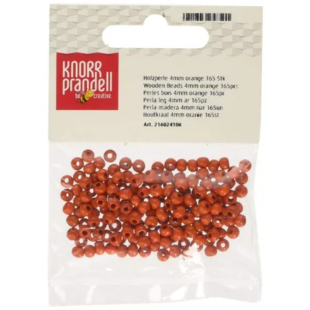 Knorr Prandell Holzperlen 4mm - 165St. - orange