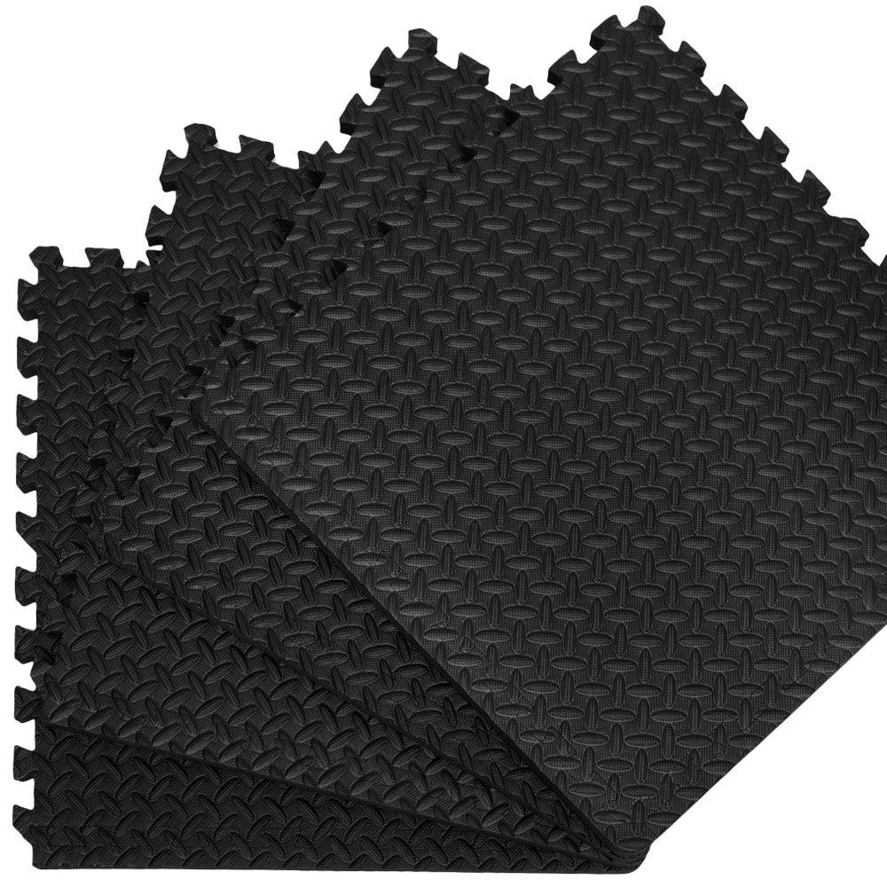 8 Bodenschutzmatten mit Rand - 63x63x2cm Fitness Bodenmatte