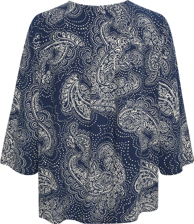 Culture CUpolly Blouse Green/pink paisley