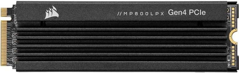 Corsair CSSD-F1000GBMP600PLP MP600 PRO LPX 1TB M.2 NVMe PCIe x4 Gen4 SSD - Geoptimaliseerd voor PS5 (Tot 7,100MB/sec Sequential Read-Snelheden, 6,800MB/sec Sequential Write-Snelheden) Zwart