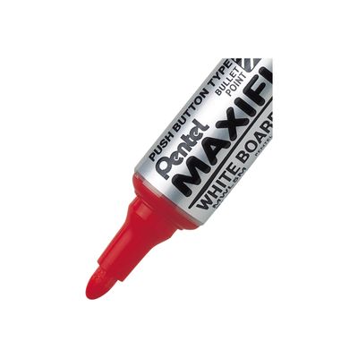 Pentel MAXIFLO - Marqueur effaçable - pointe ogive large - rouge