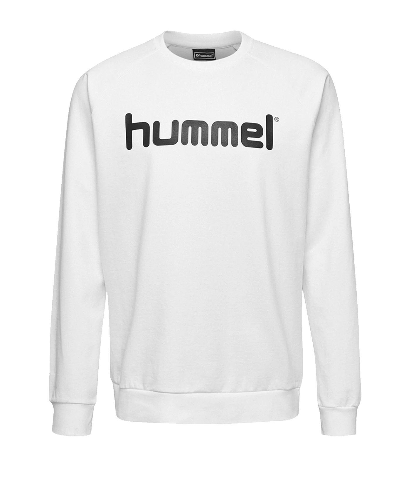 Hummel Cotton Logo Sweatshirt Kids Weiss F9001