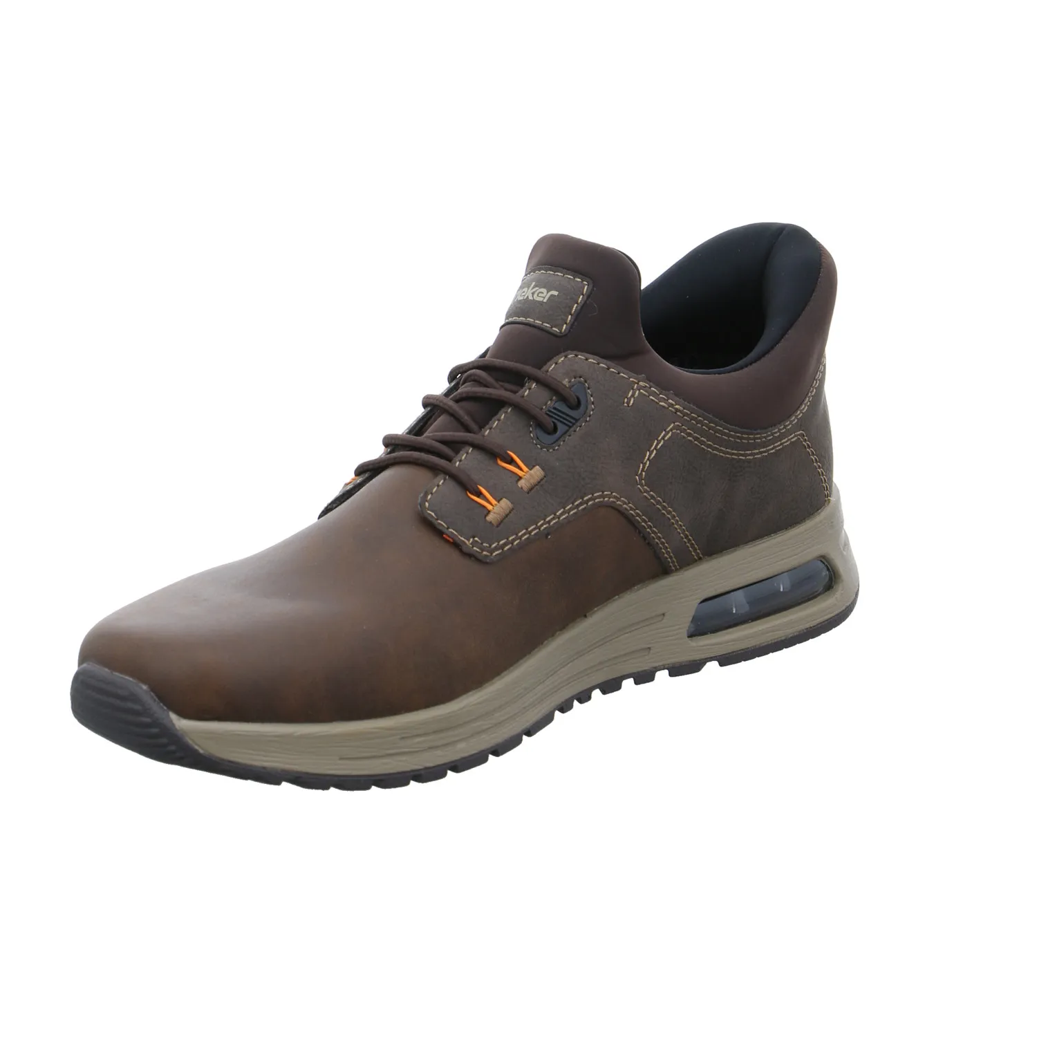 RIEKER Halbschuhe Sneaker Braun Lederimitat