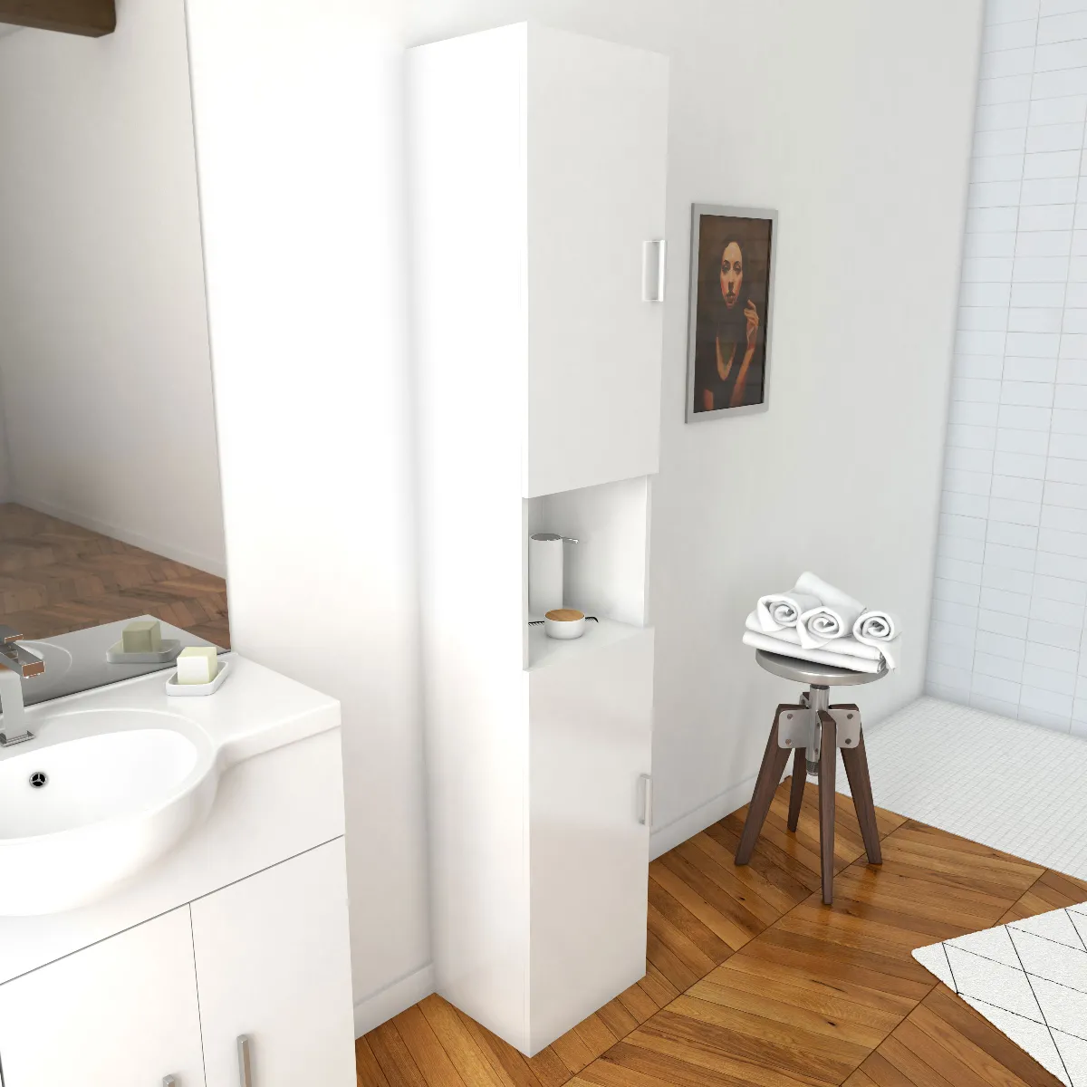 AURLANE Meuble colon THRIFTY