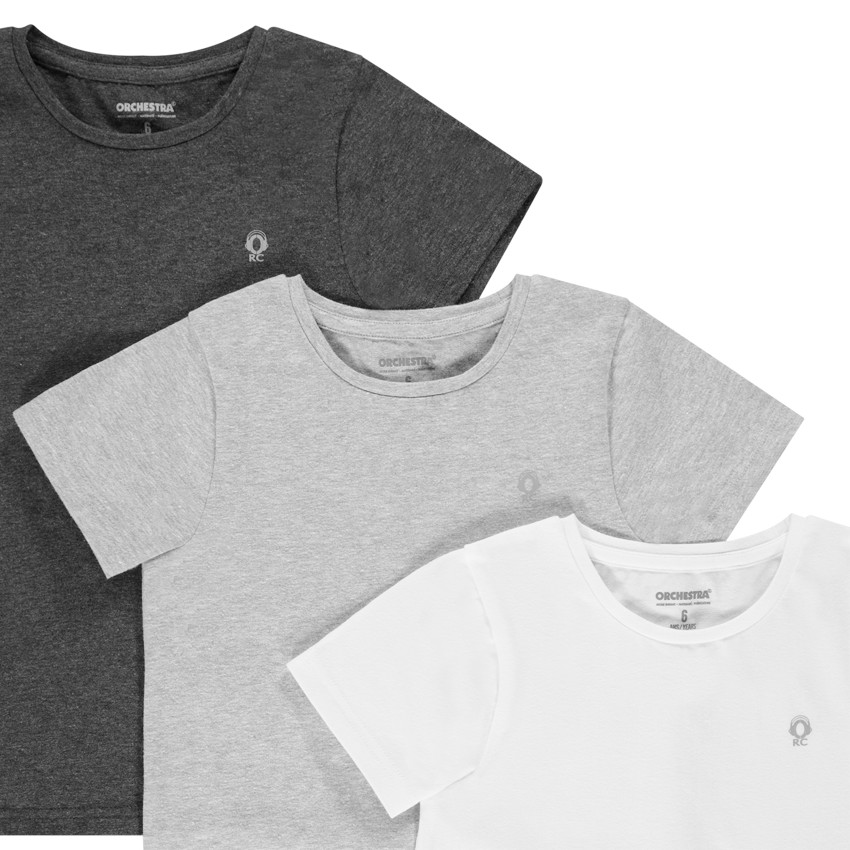 Lot de 3 maillots de corps manches courtes en jersey pour garçon