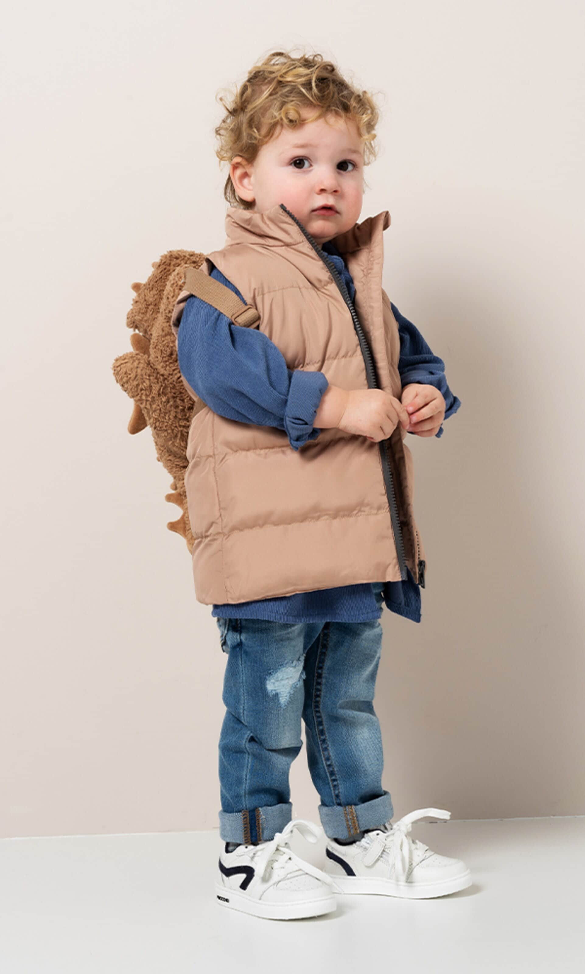Pinocchio jongens veterschoenen wit