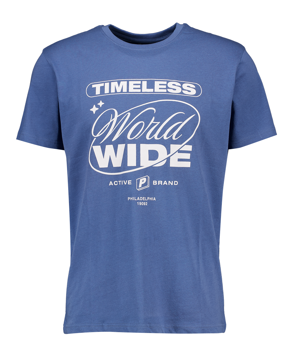Heren T-shirt Korte mouwen Denimblauw kopen? Goed en goedkoop