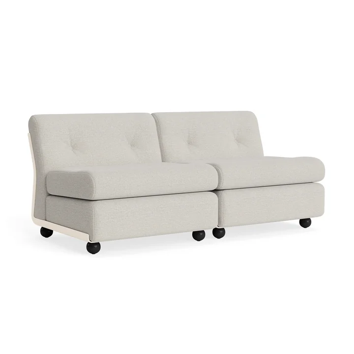 HAY - Amanta 2 Sitzer Sofa, cream beige / hellgrau (HAY Story 102)