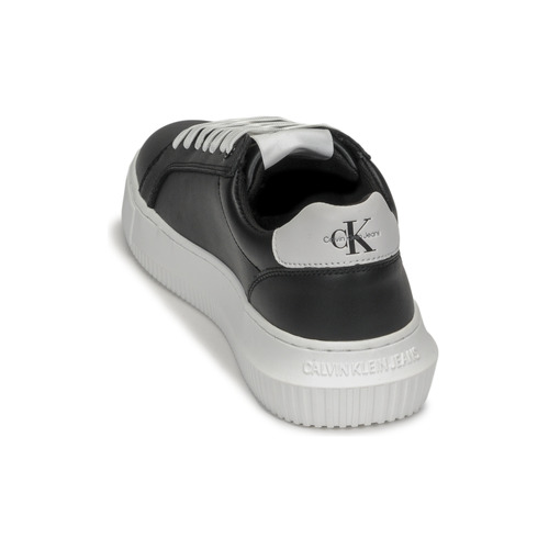 Calvin Klein Jeans - CHUNKY CUPSOLE LACEUP MON LTH WN - Noir / Blanc