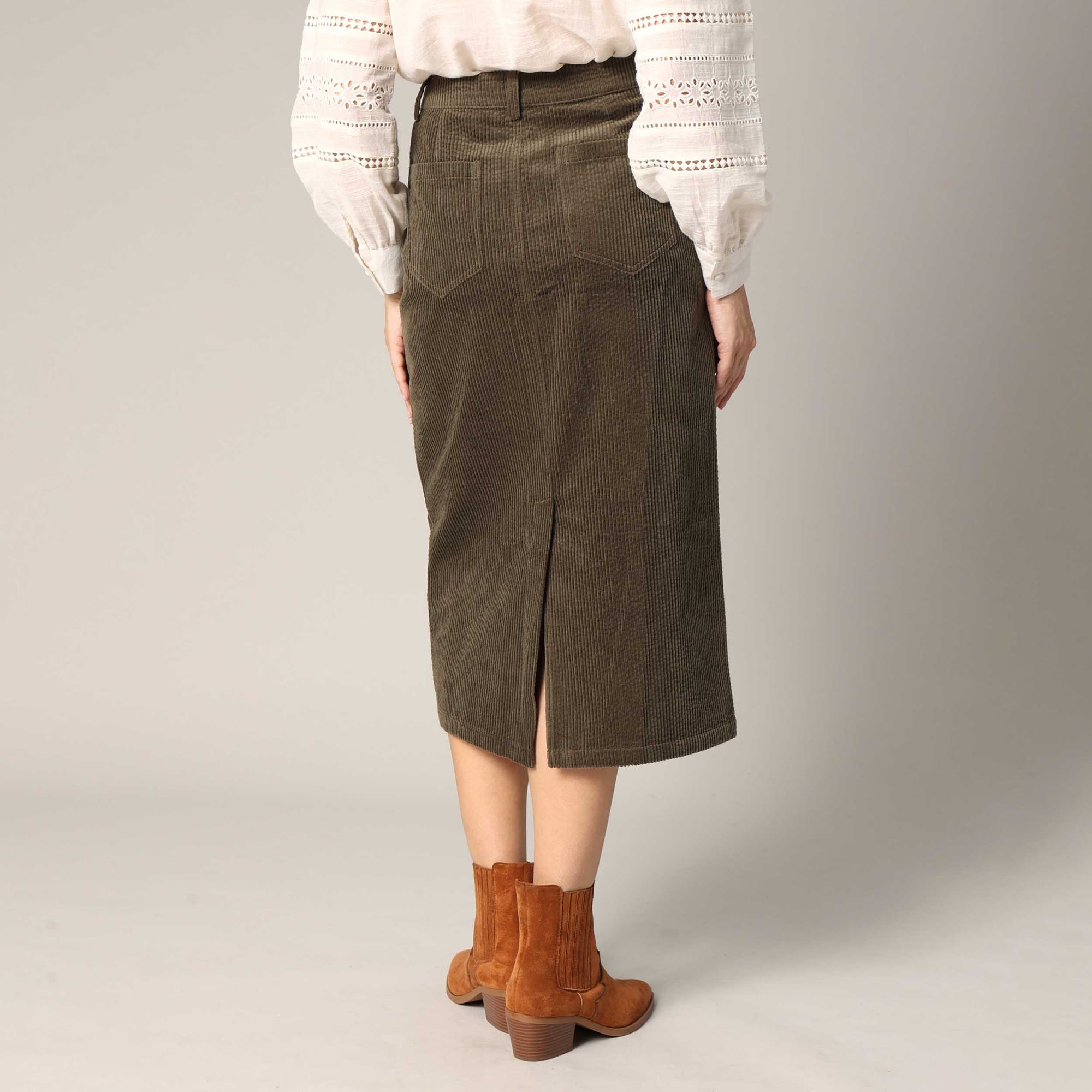 Jupe Femme kaki