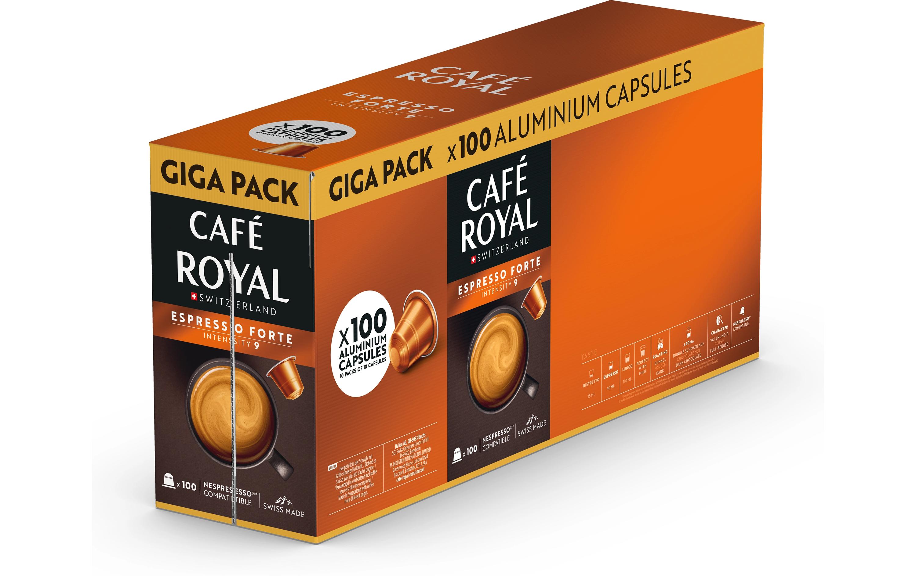 Kaffeekapseln für Nespresso Espresso Forte 100 StückKaffeekapseln für Nespresso Maschinen