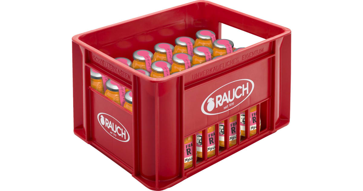 Rauch Eistee Pfirsich Kiste 24x 0,33 Liter (Mehrweg)