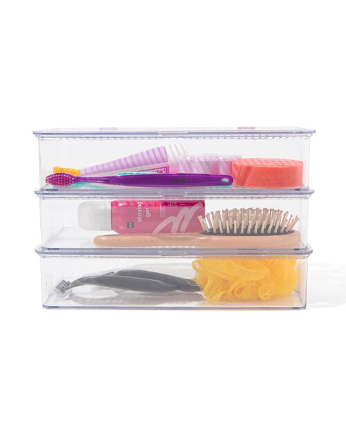 3 boîtes de rangement avec couvercle