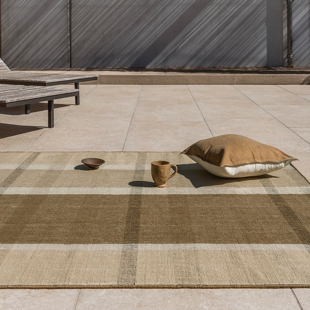 Vloerkleed Block Stripe Cashew 497501 Zona  | Brink & Campman