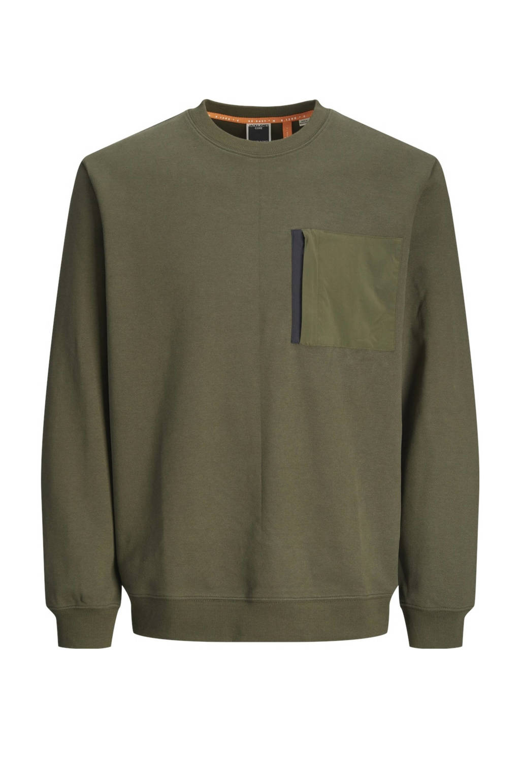 JACK & JONES sweater JCOOUTDOOR armygroen
