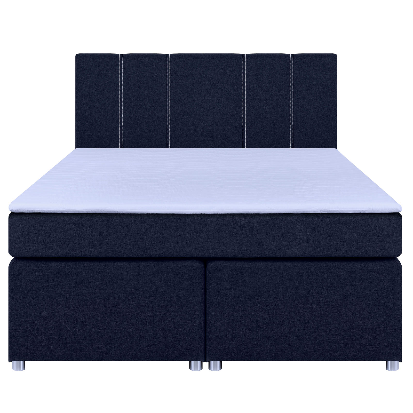 Boxspringbett - cobalt - H3 - Bonell-Federkern - 140x200 cm