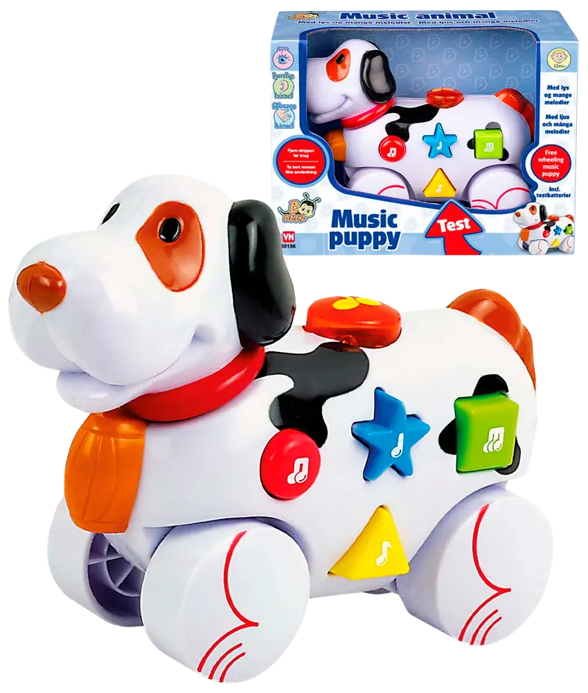 Music Puppy med hjul