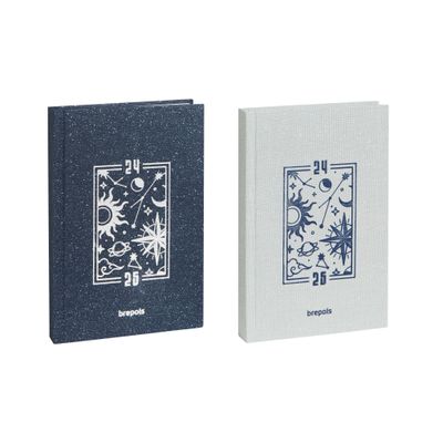 Agenda Magic - 1 jour par page - 12 x 17,5 cm - 2 couleurs disponibles - Brepols