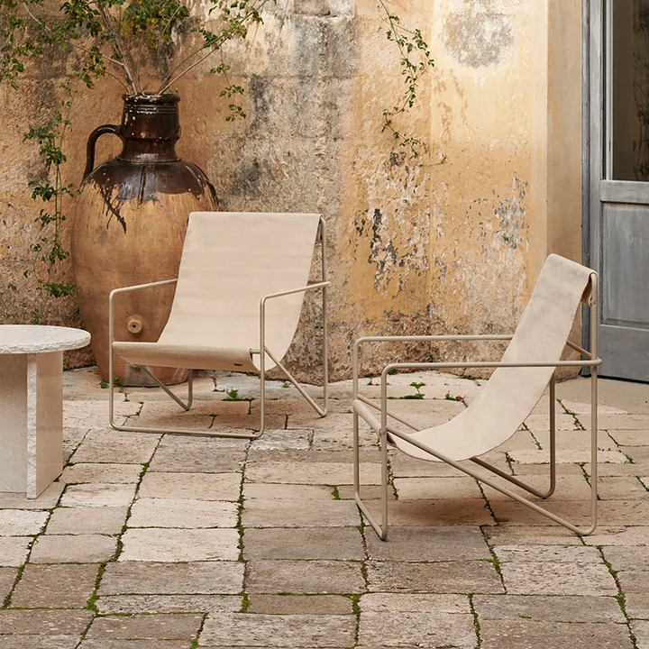 Ferm Living - Desert Lounge Chair, cashmere / solid