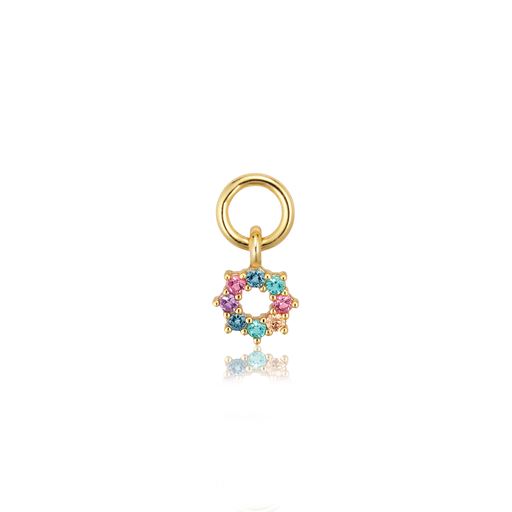 Sif Jakobs Jewellery Sole Ørerings Vedhæng, Guld/Multi
