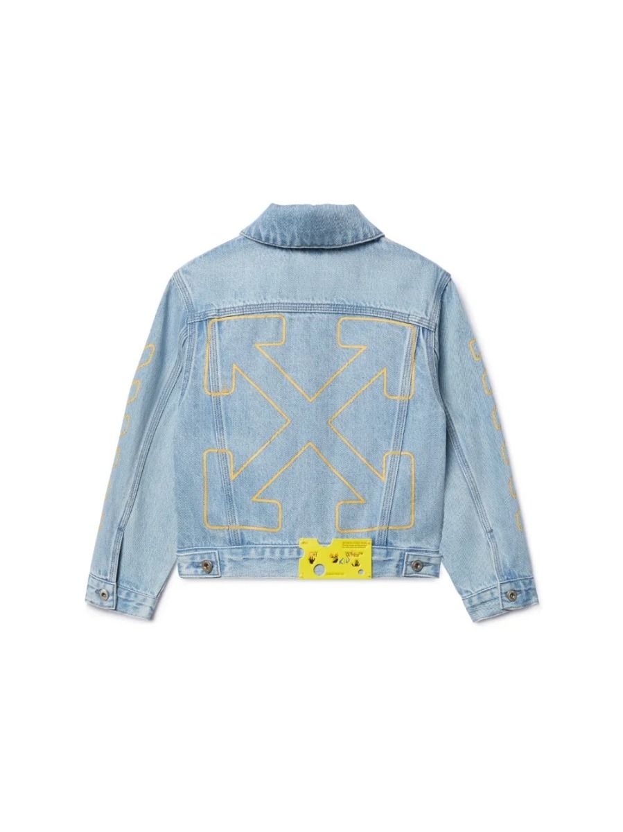 Off-White Diagonal Bookish Denim Jacket