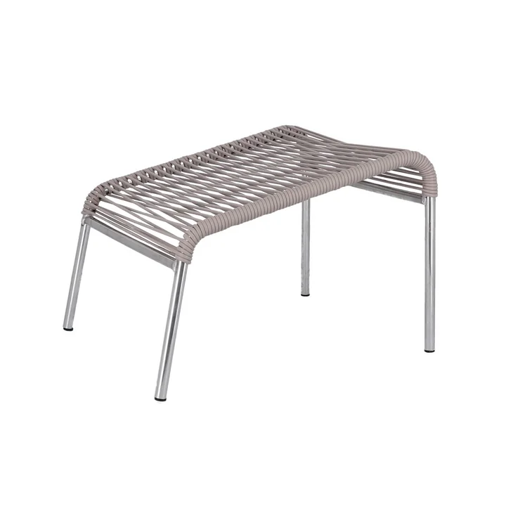 Fiam - Mya Spaghetti Fusshocker, Aluminium / taupe