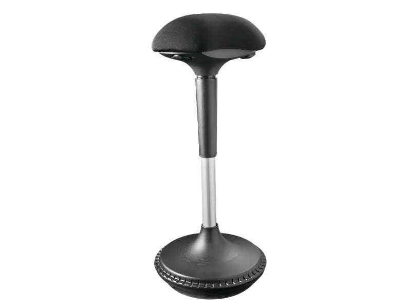 LogiLink EO0011, Polstret sæde, Sort, Stof, Metal, Sort, 24 cm