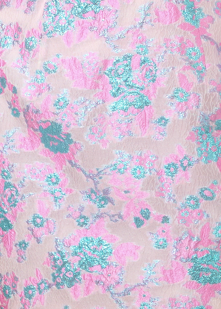 Annemijn jacquard jurk lichtroze