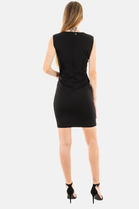 robe guess jeans claudia body icon jblk jet black a996