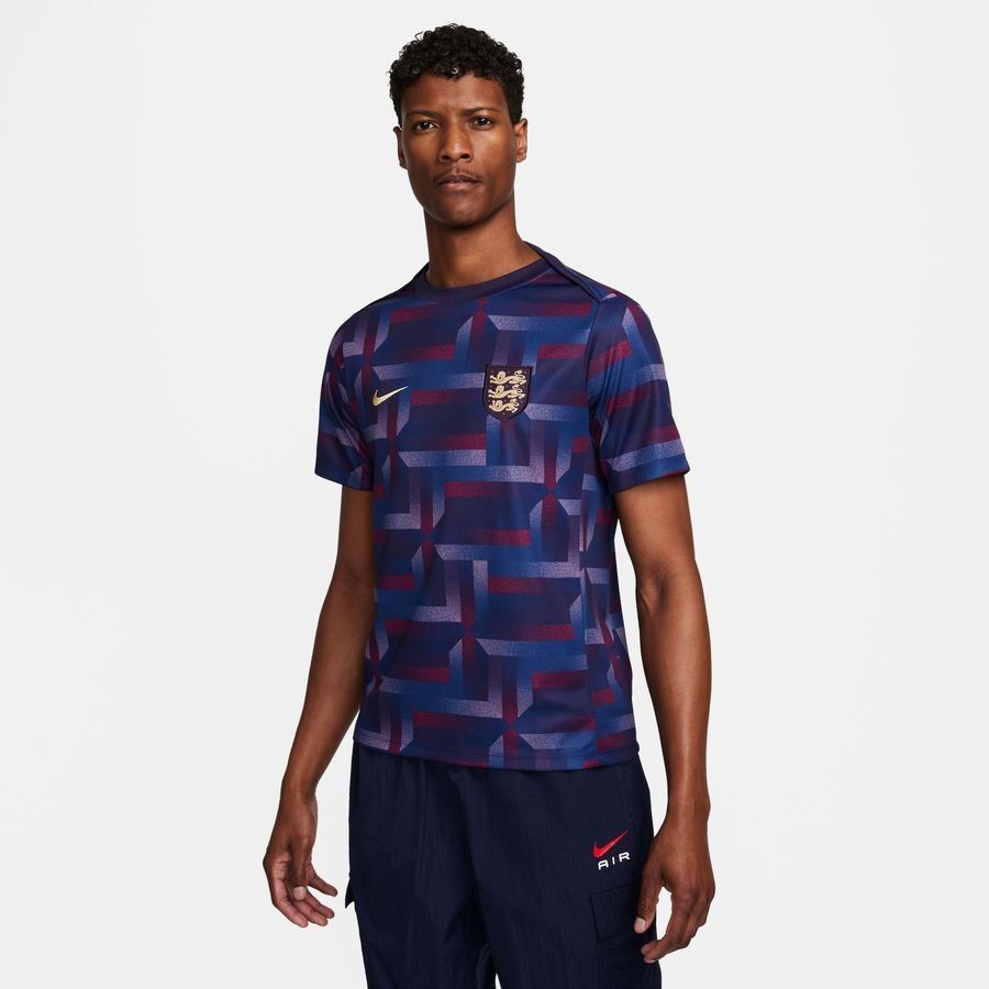 Angleterre T-shirt d'Entraînement Dri-FIT Academy Pro Avant-Match - Purple Ink/Gris