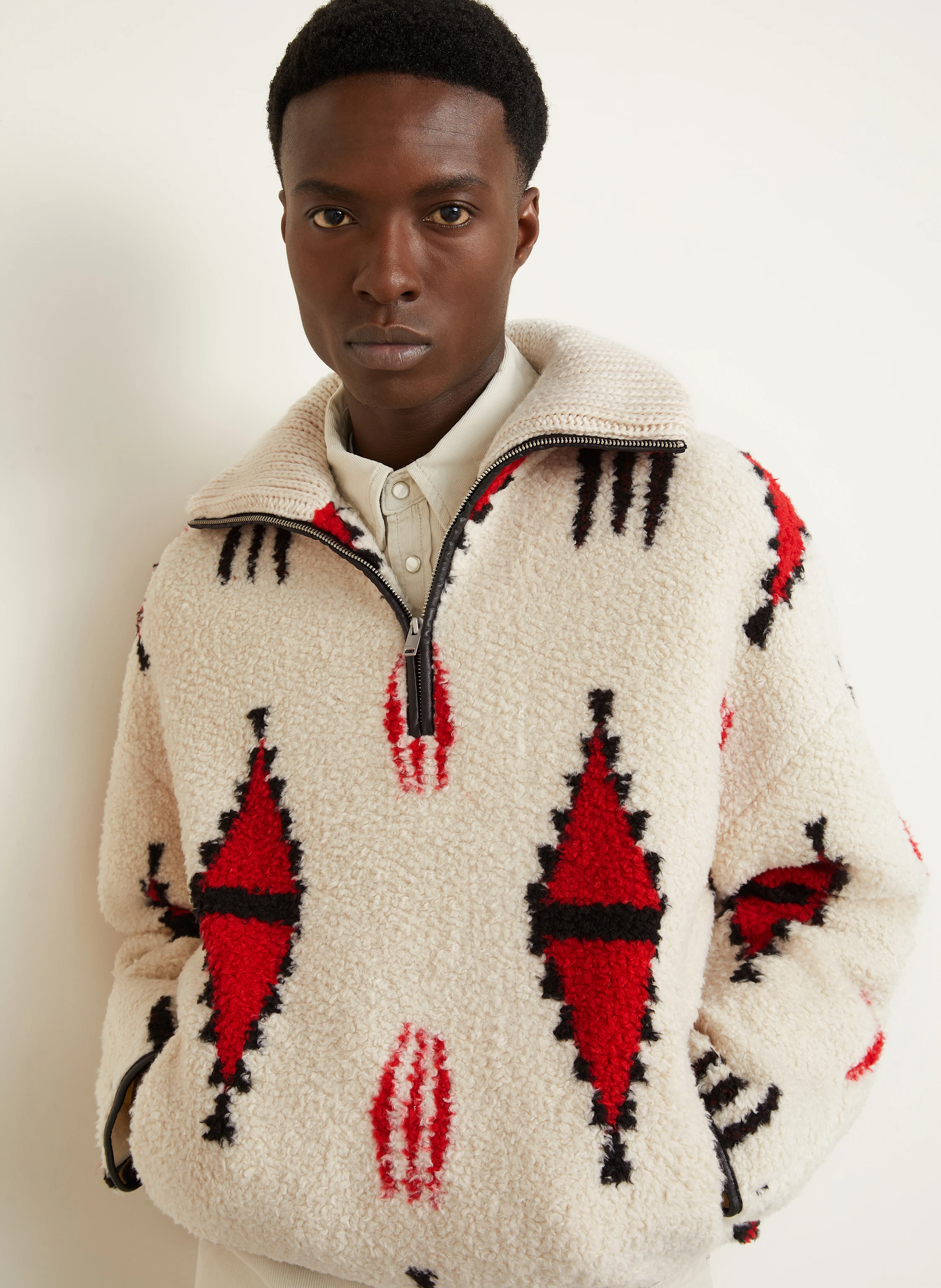 ISABEL MARANT Schlupfjacke MARLO mit Teddyfell