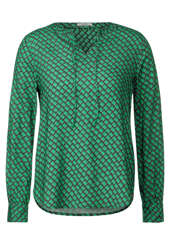 Print Tunikabluse - strong khaki