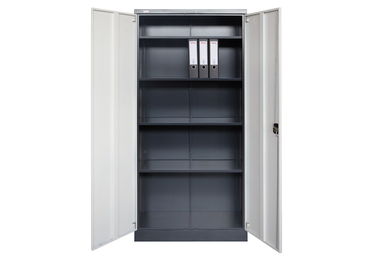 Jet-Line Stahlschrank Moskau dunkelgrau weiss