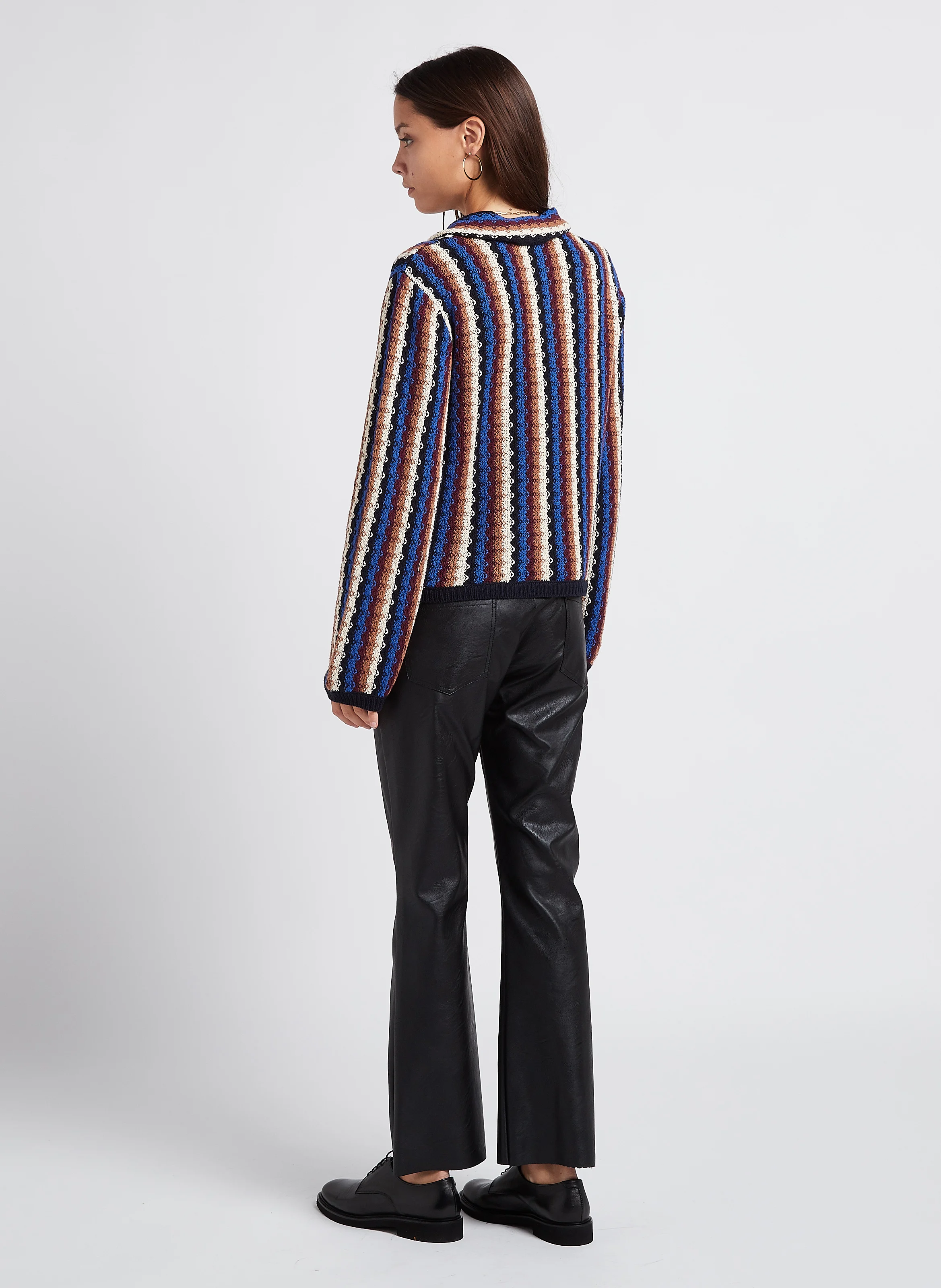 Pantalon flare taille normale | Noir