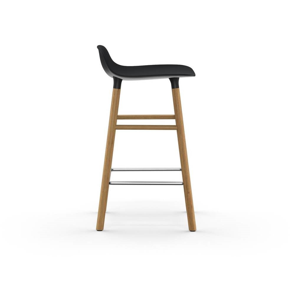 Normann Copenhagen Form Barkruk Low 65 cm - Eiken - Zwart