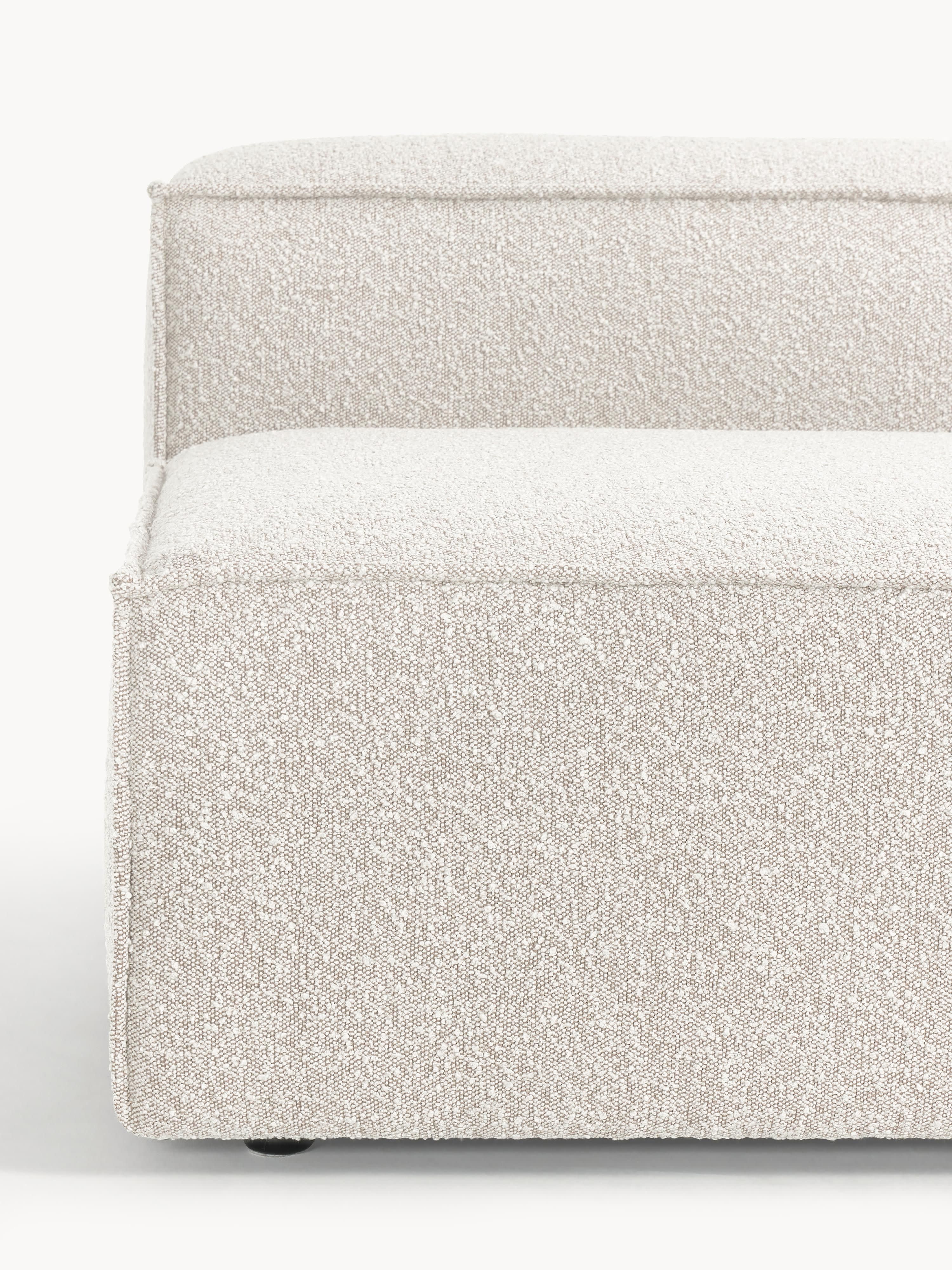 Chaise longue module Lennon van bouclé