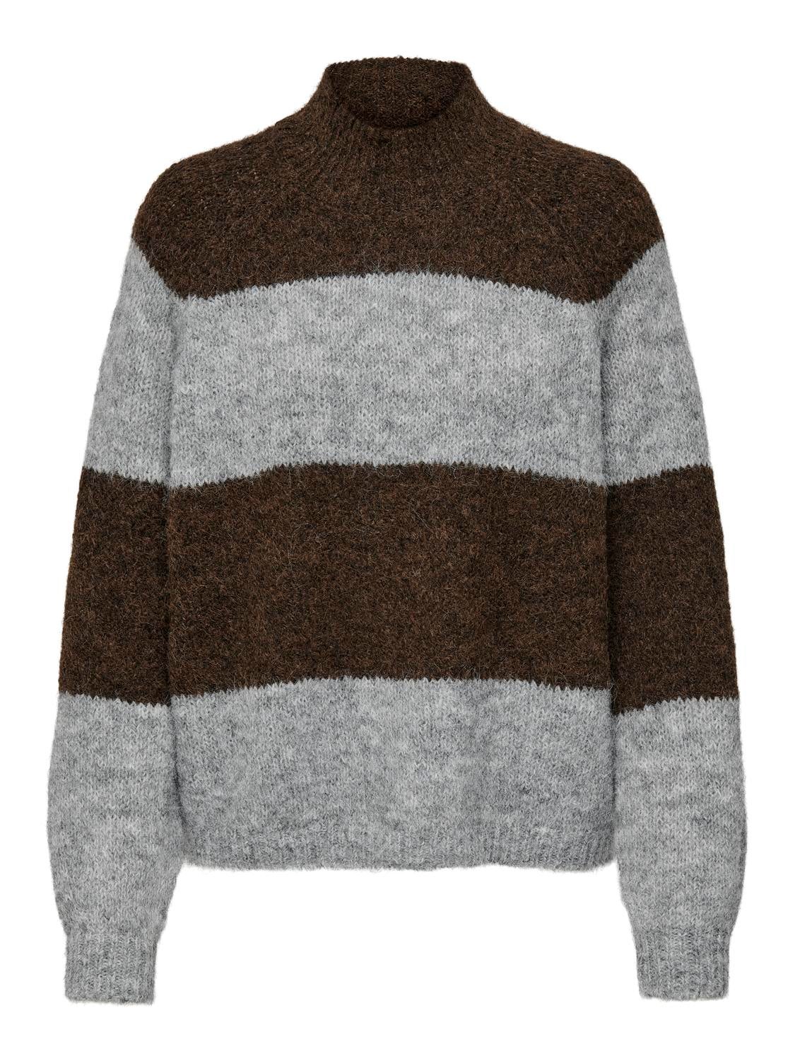 JDYZOEY Strickpullover Light Grey Melange