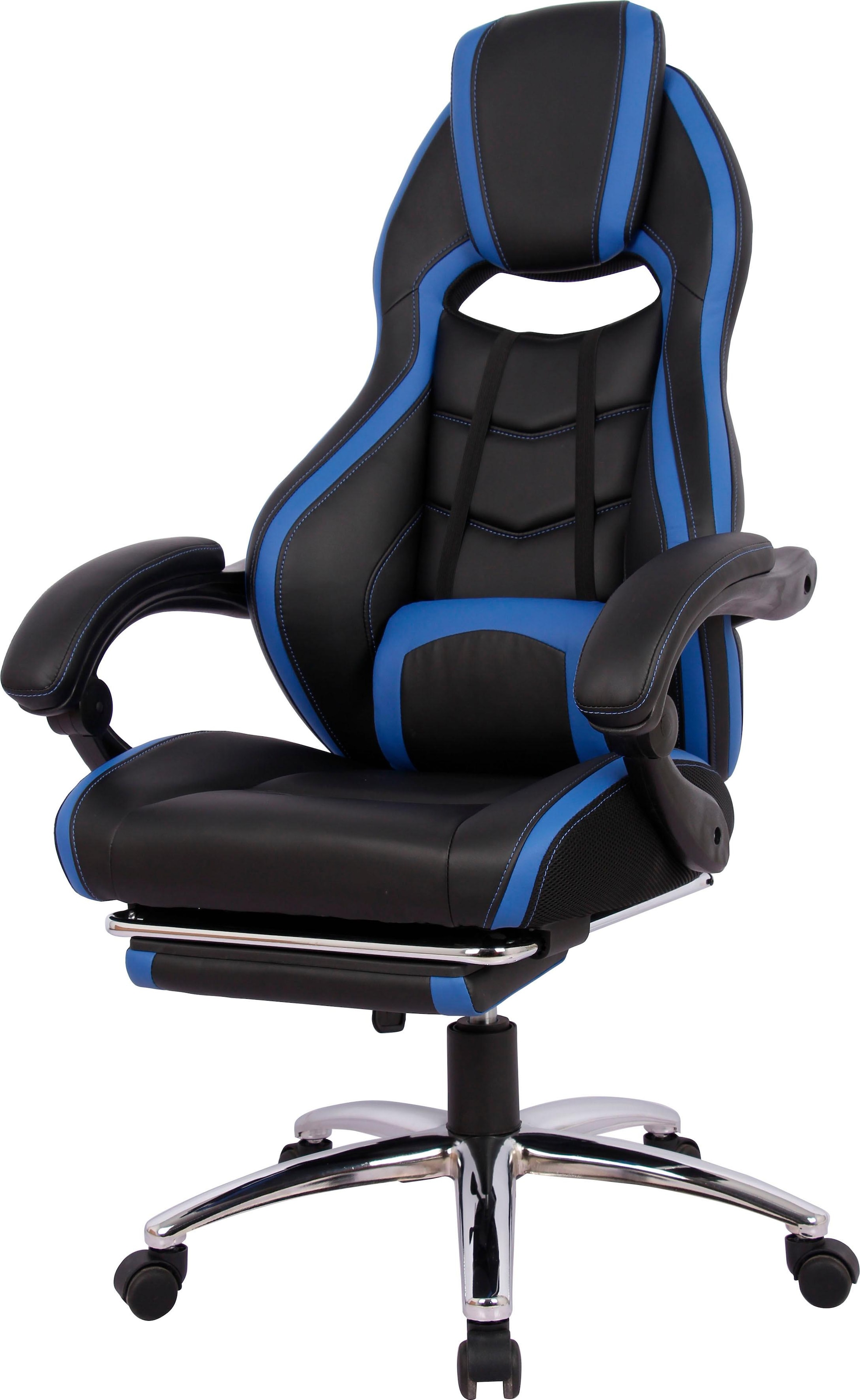 INOSIGN Gaming-Stuhl »Sprinta 1, Chefsessel mit ausziehbarer Fussstütze« () komfortabel gepolstert mit vielen ergonomischen Funktionen