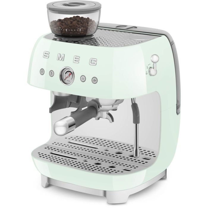 SMEG Espressomaschine mit Mahlwerk 50's Style EGF03PGEU Pastellgrün