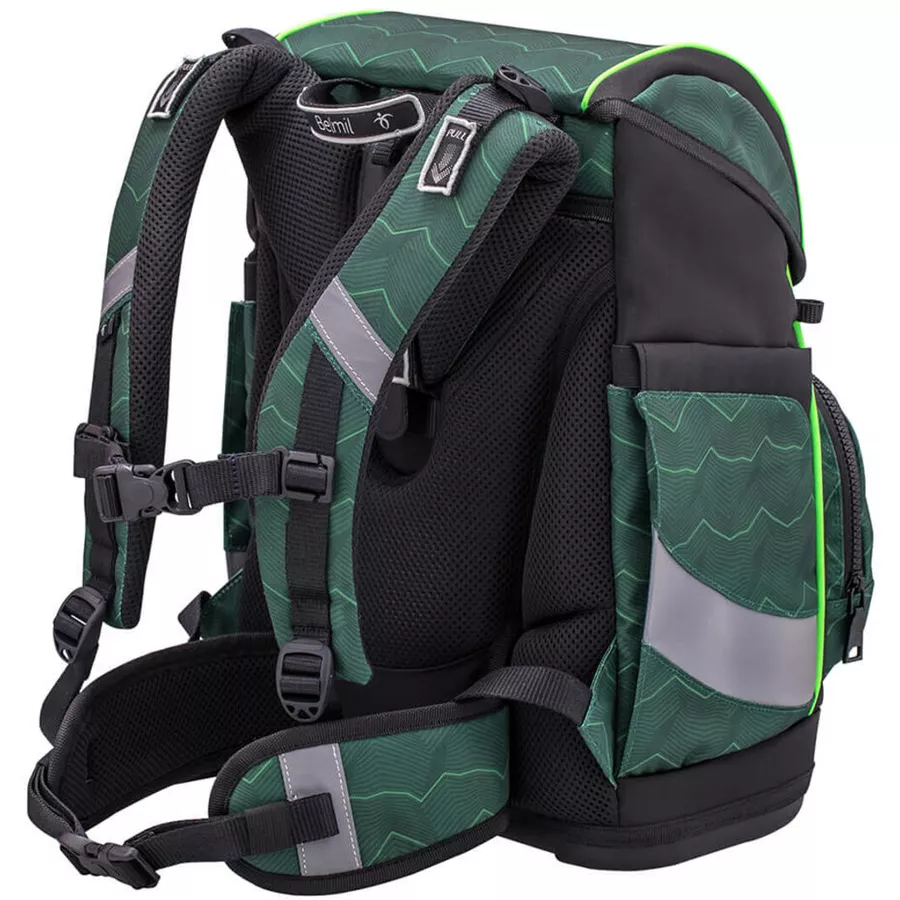 Belmil Schulranzen Premium Smarty Plus Set 5-teilig Twist of Lime