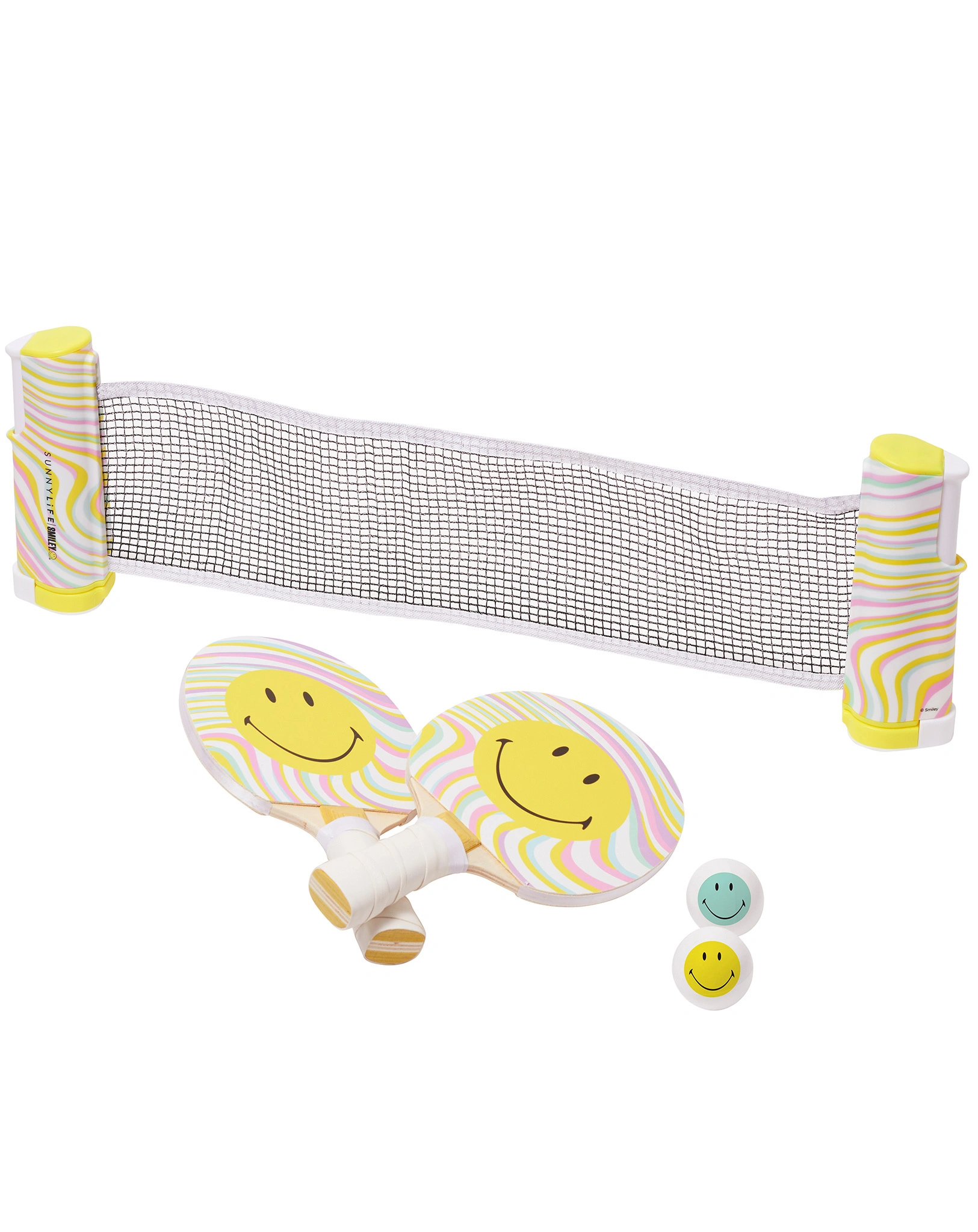 Tischtennis-Set PLAY ON TABLE - SMILEY 5-teilig