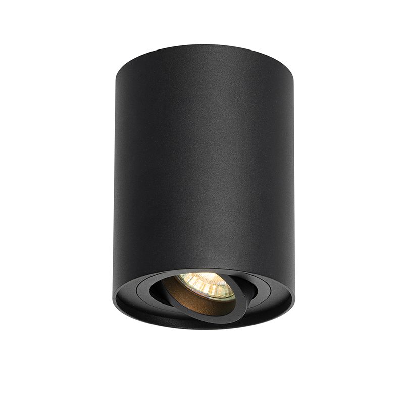 Smart plafondspot zwart verstelbaar incl. Wifi GU10 - Rondoo up