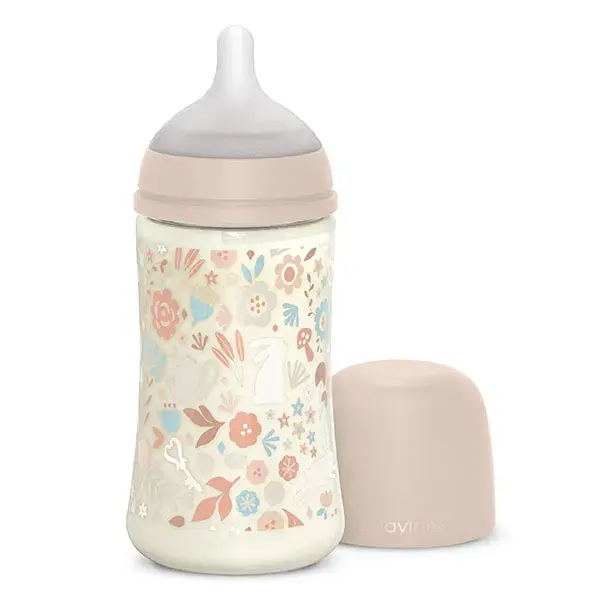 Mamadeira Suavinex Wonderland SXPro M com bico - Rosa Wonderland - 270ml