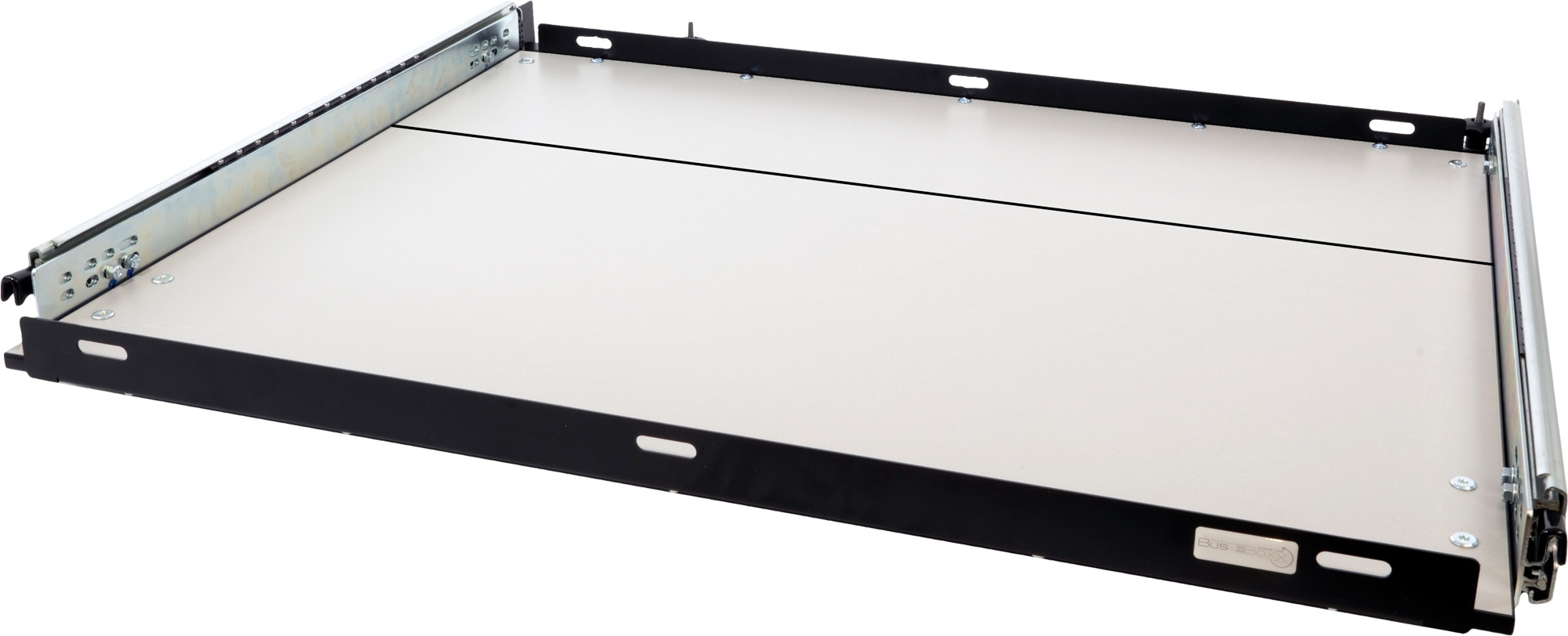 BusBoxx heckBOXX flex T5 / T6 / T6.1 California Coast / Ocean / Beach Camper Heckauszug Modul geteilt Auszugstiefe 800 mm